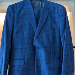 Men's Tailored Checkered Suit